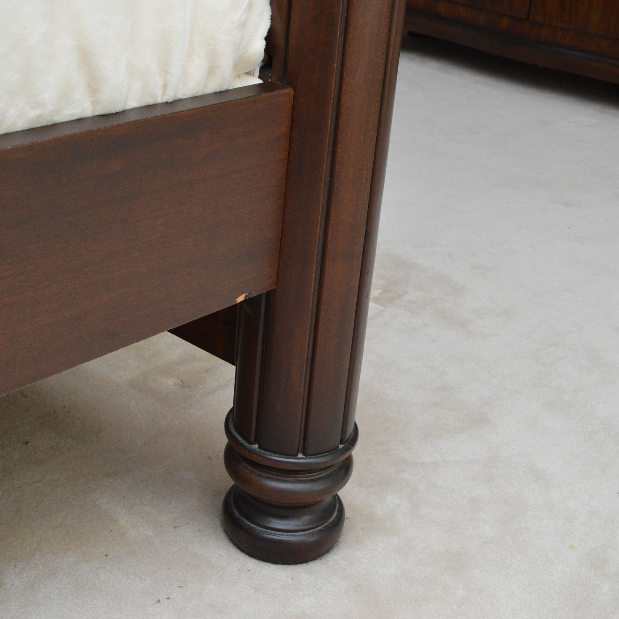 Four-Poster Mahogany King-Size Bed Frame by Thomasville