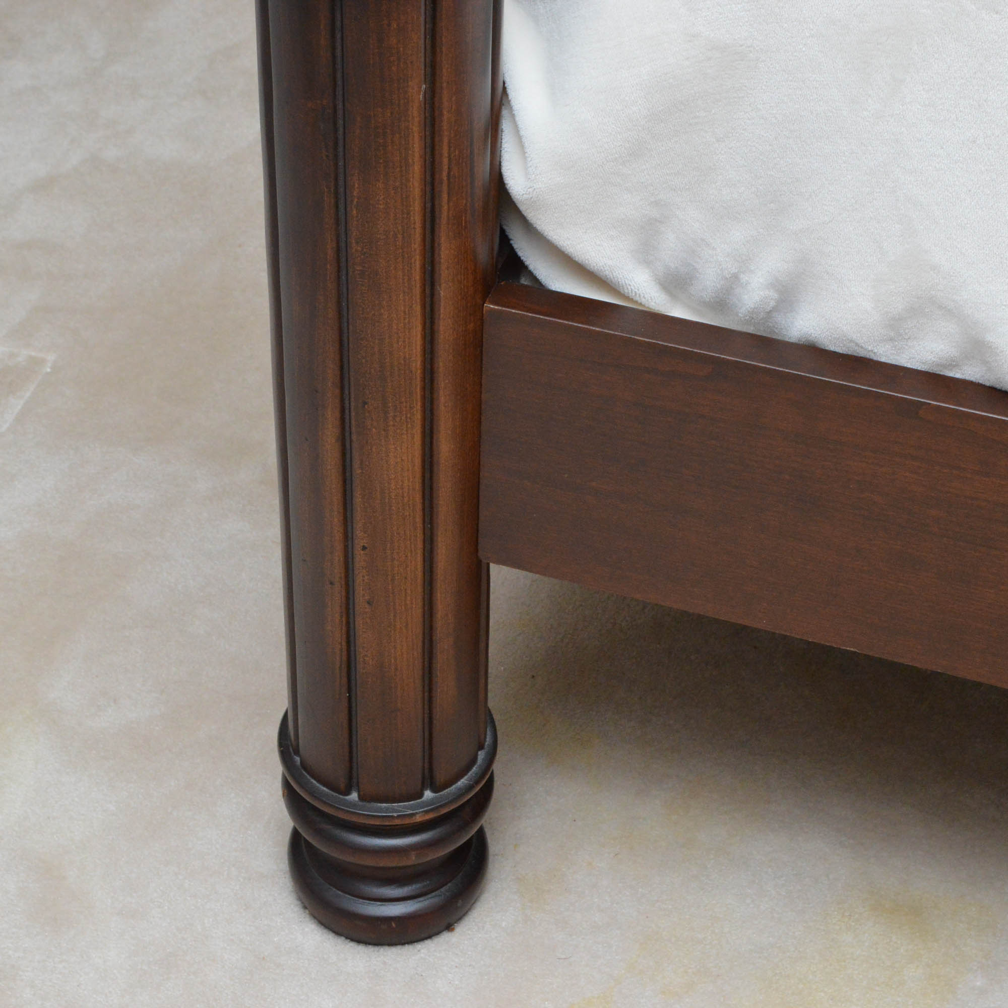 Four-Poster Mahogany King-Size Bed Frame by Thomasville