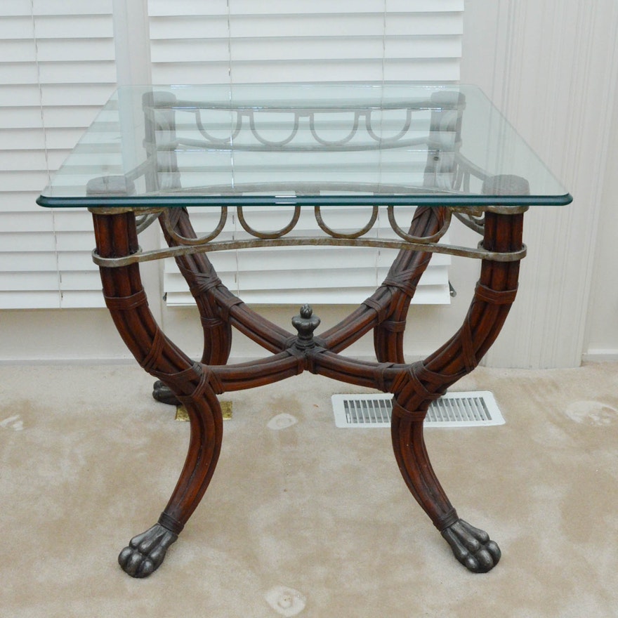 Contemporary Glass Side Table