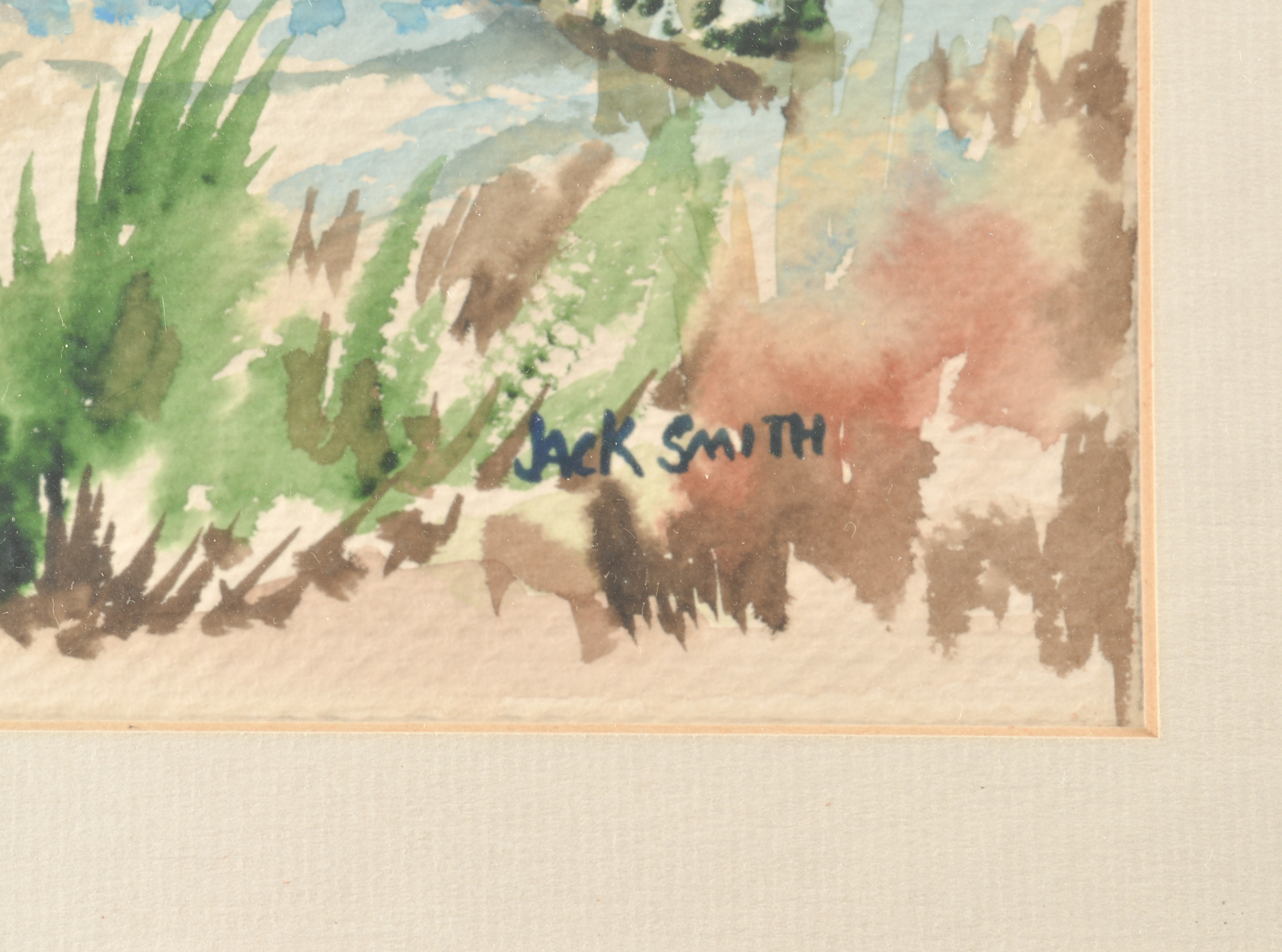 Three Original Jack Smith Watercolor Paintings