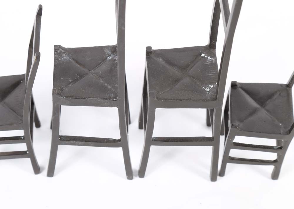 Cast Iron Chair Sculptures