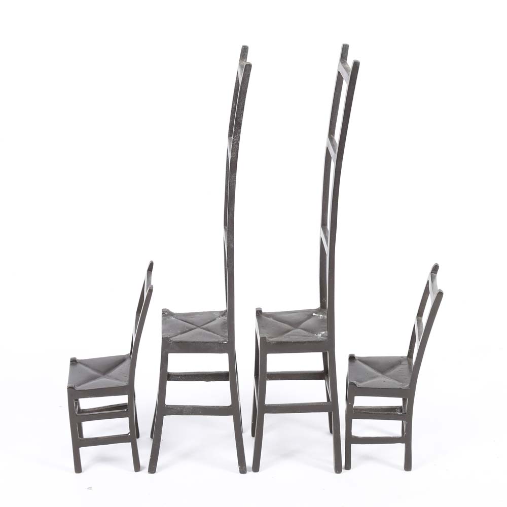 Cast Iron Chair Sculptures