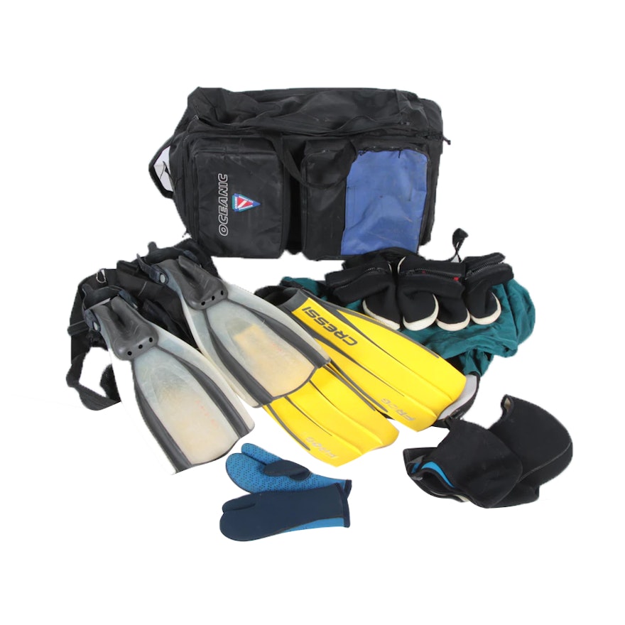 Oceanic Luggage with Swim Gear