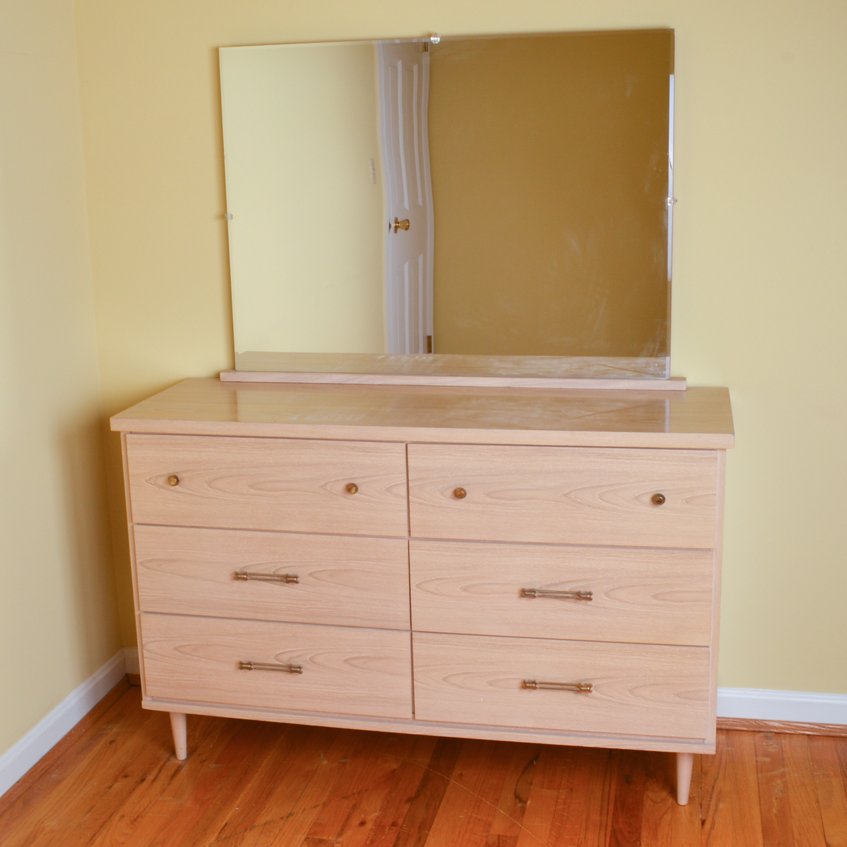 Mid Century Modern Chest of Drawers and Mirror