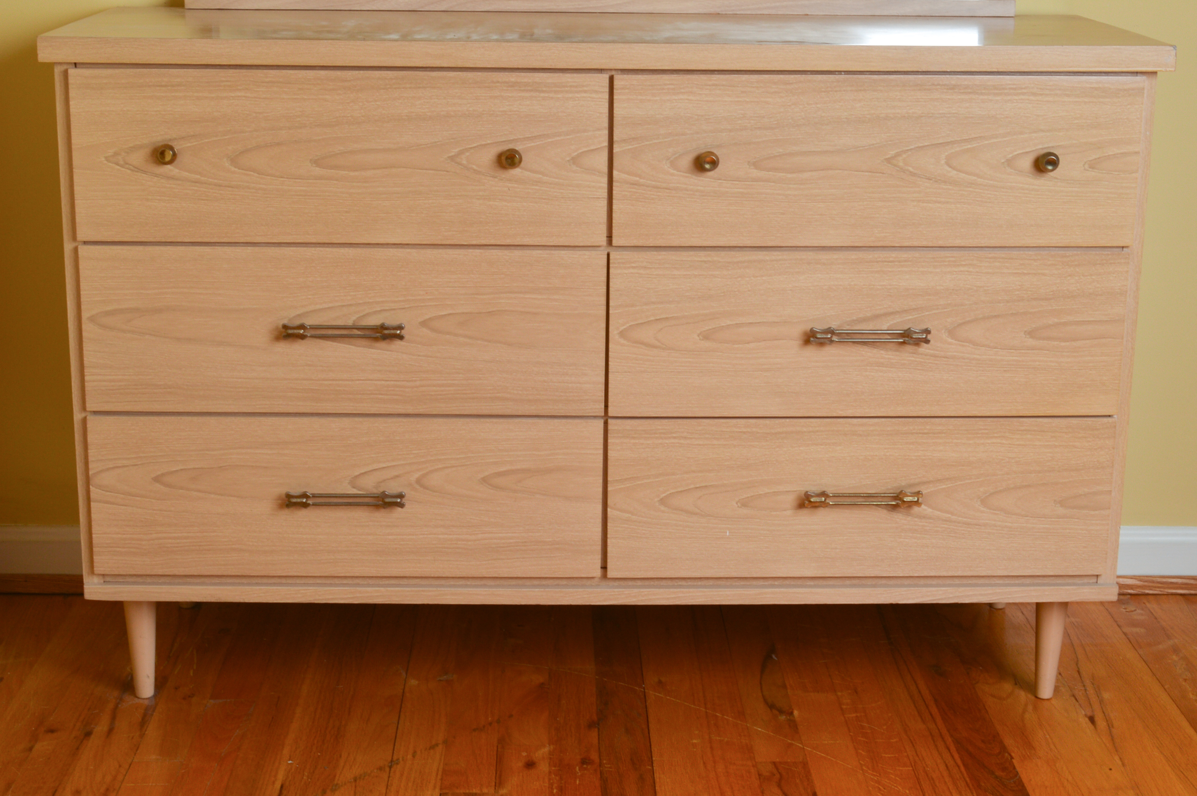 Mid Century Modern Chest of Drawers and Mirror
