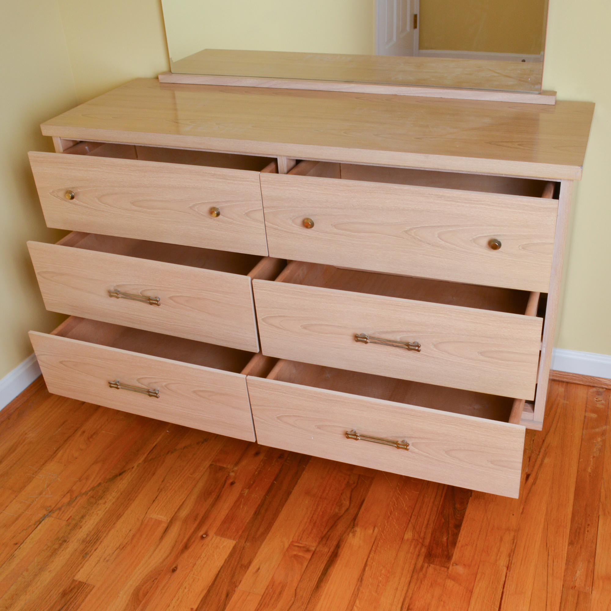 Mid Century Modern Chest of Drawers and Mirror