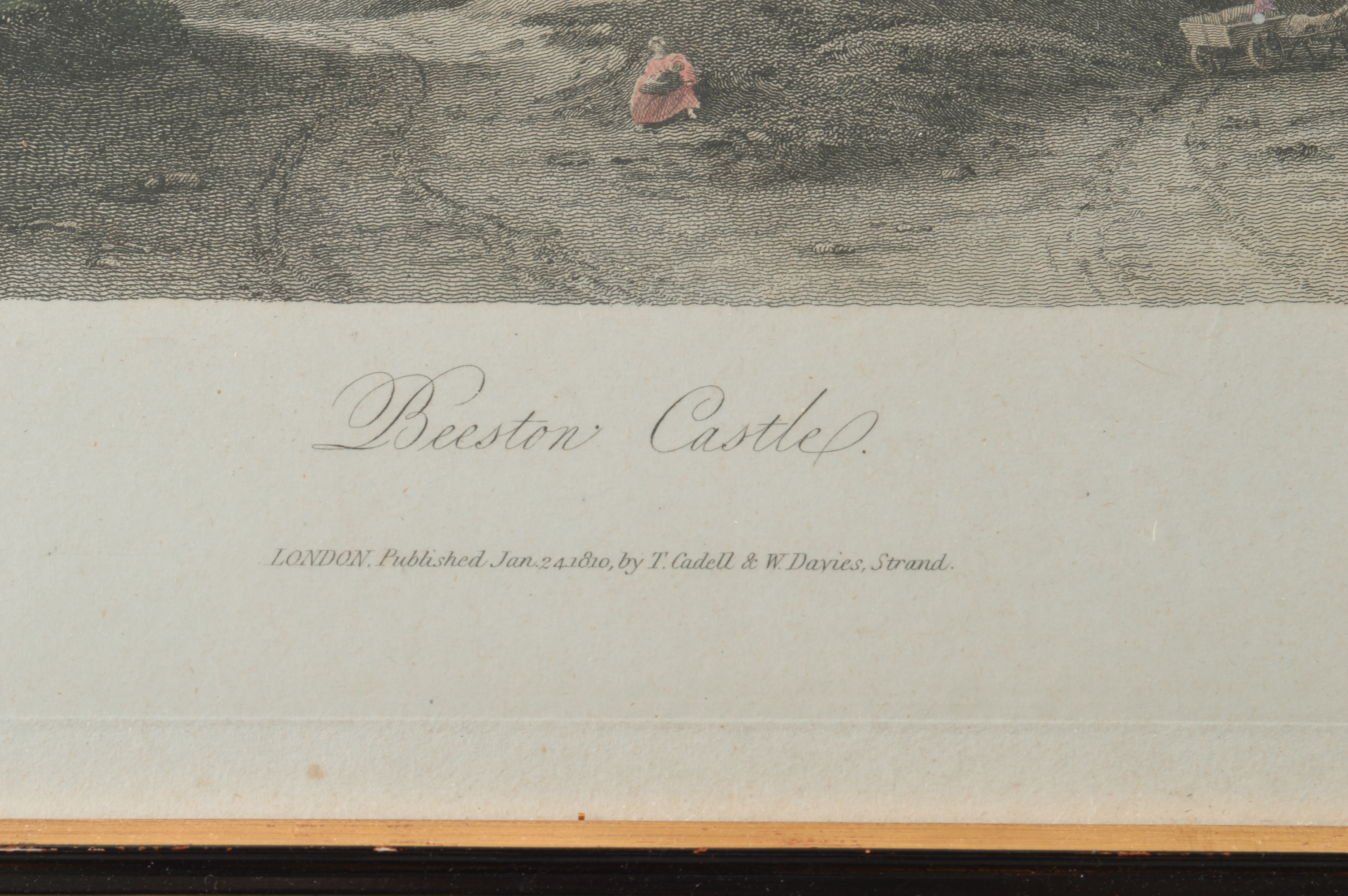 Three Antique to Vintage Colored Engravings