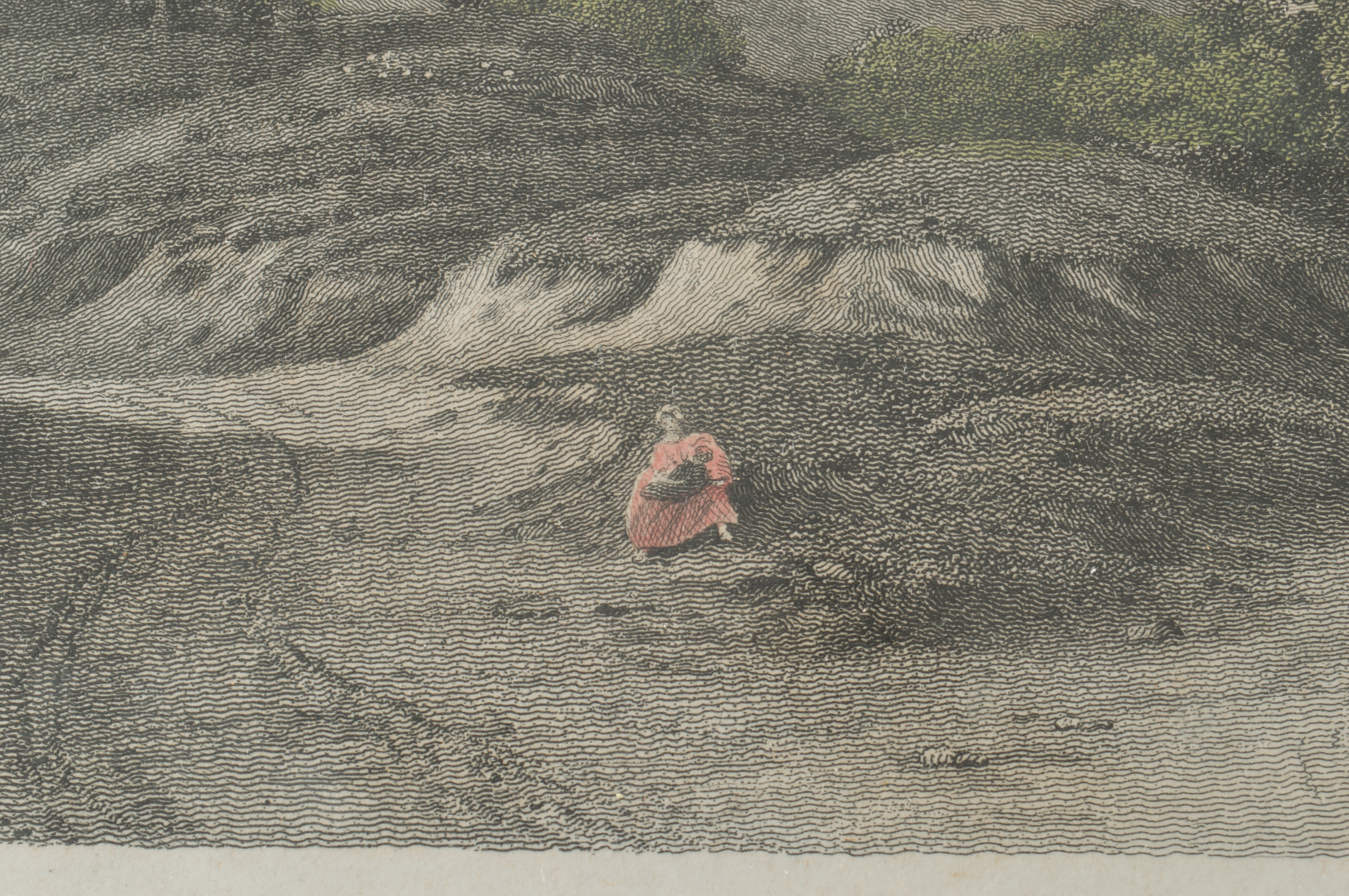 Three Antique to Vintage Colored Engravings