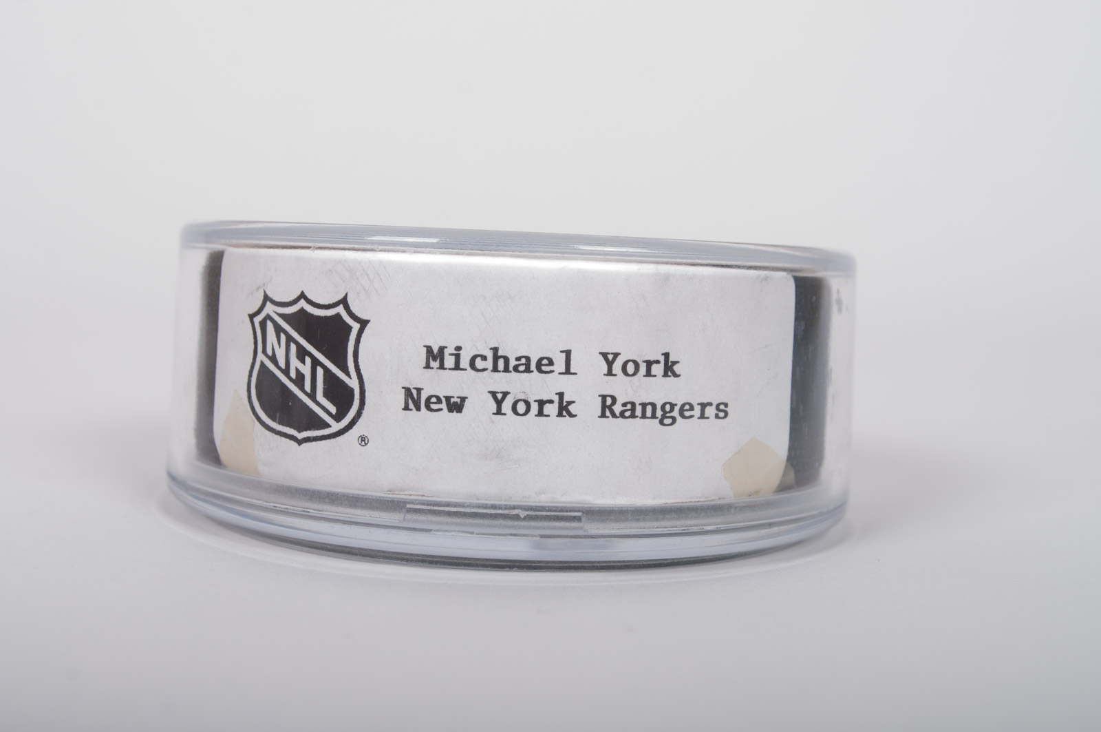 Michael York Signed New York Rangers Hockey Puck