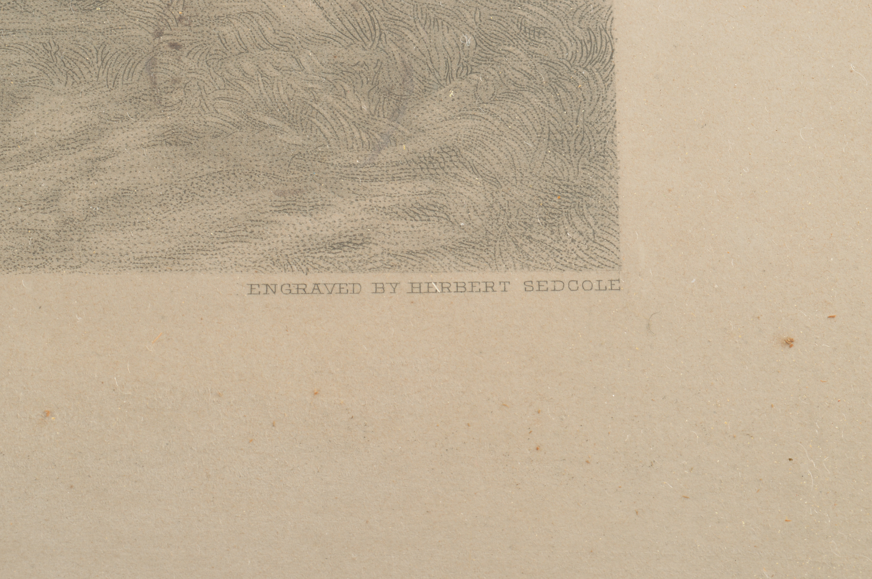 Antique Joseph Farquharson Intaglio Engraving "Leaving The Hills"