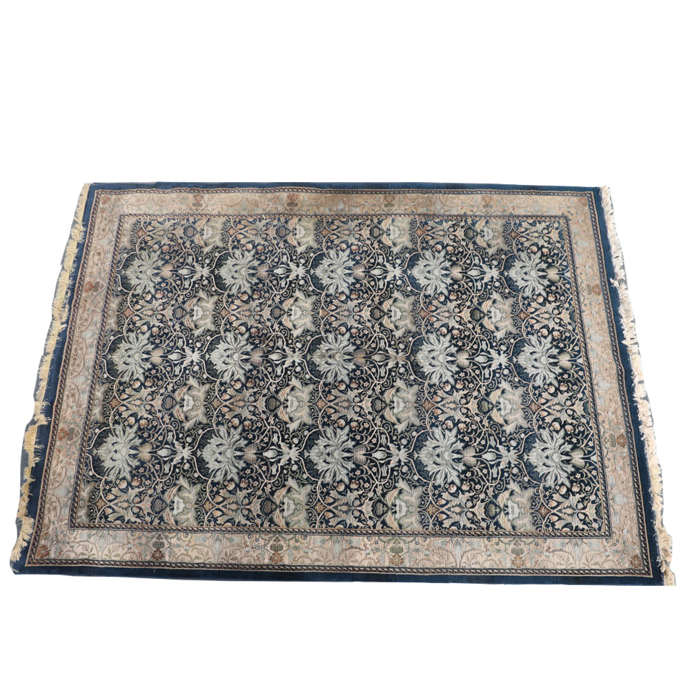Machine Made " Lisbon Sapphire " Area Rug by Antique Treasures
