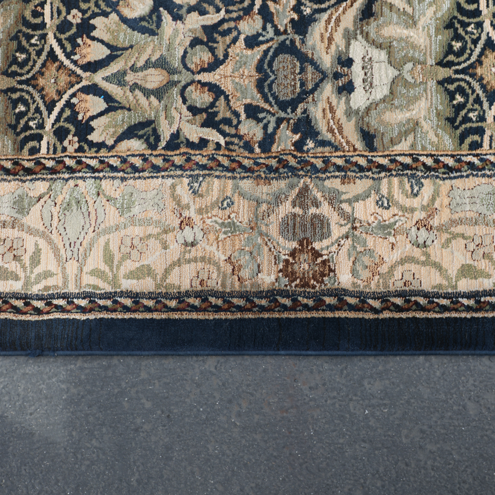 Machine Made " Lisbon Sapphire " Area Rug by Antique Treasures