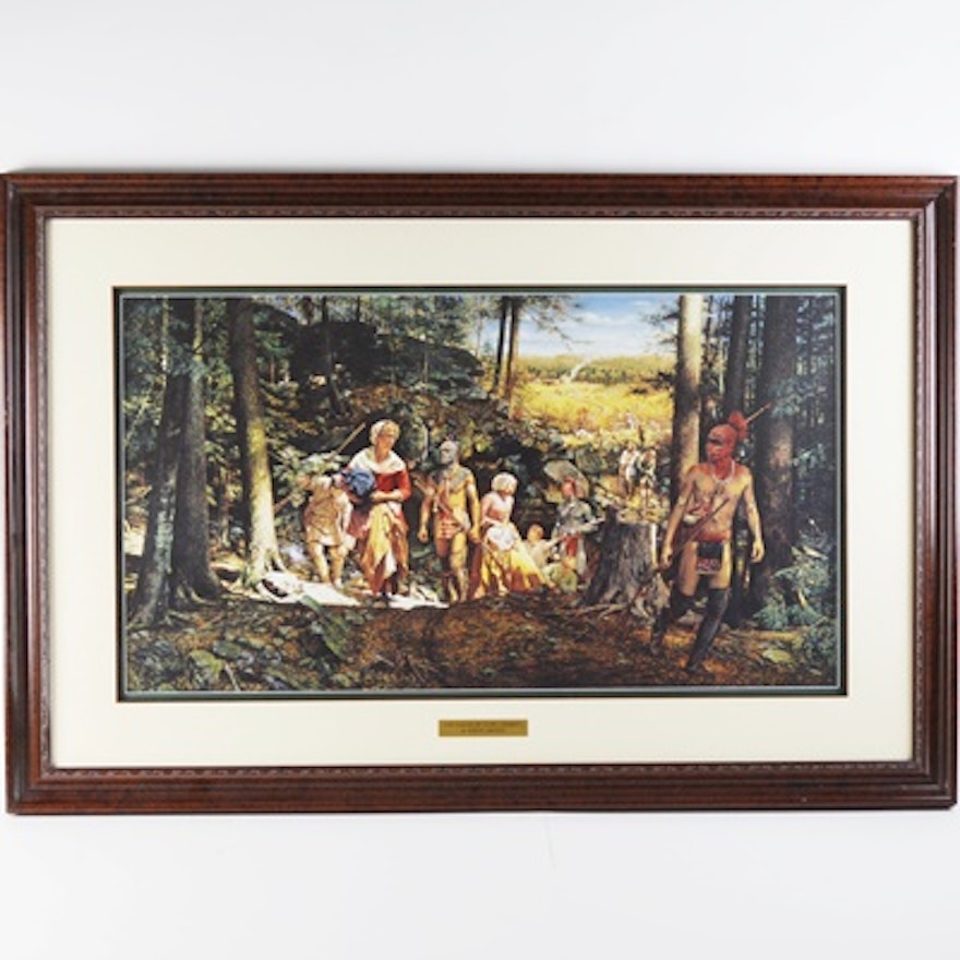 Robert Griffing Limited Edition Offset Lithograph "The Taking of Mary Jemison"