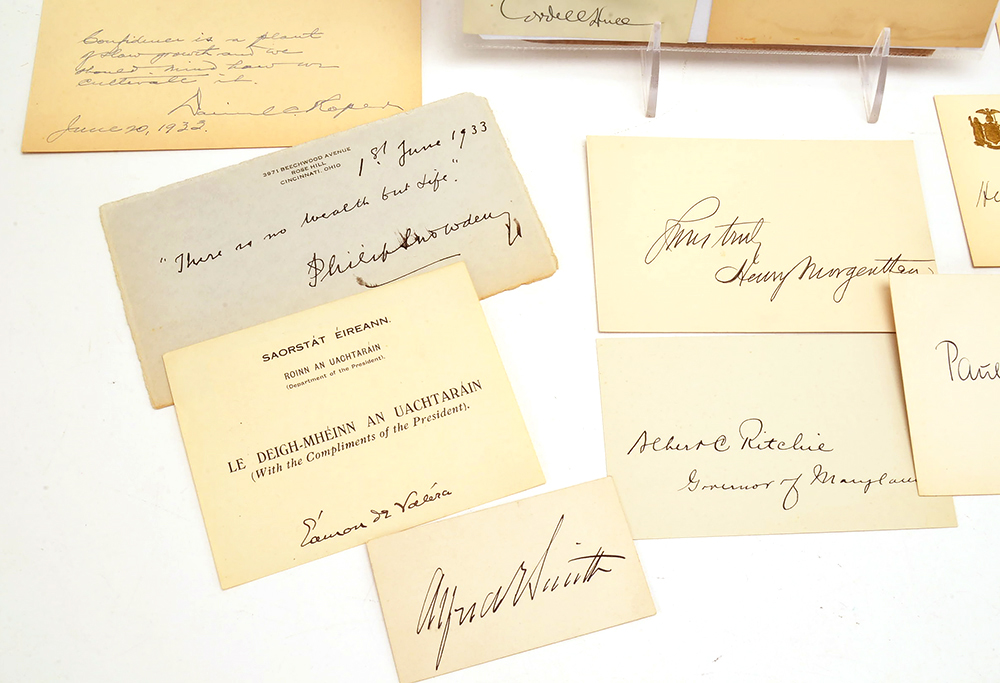 Antique and Vintage Significant Autographs, Including Michael Faraday
