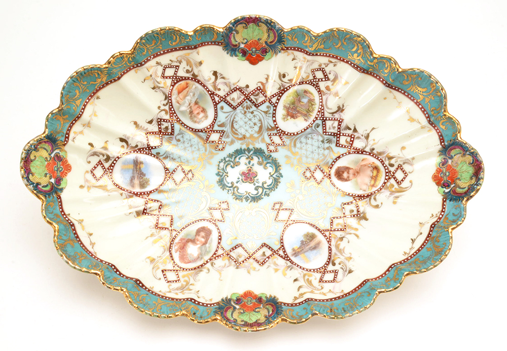 NPSK Japanese Scalloped Porcelain Bowl