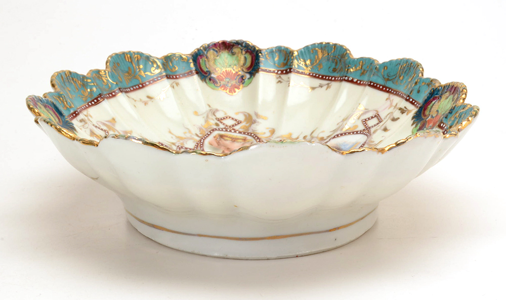 NPSK Japanese Scalloped Porcelain Bowl