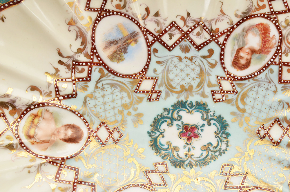 NPSK Japanese Scalloped Porcelain Bowl