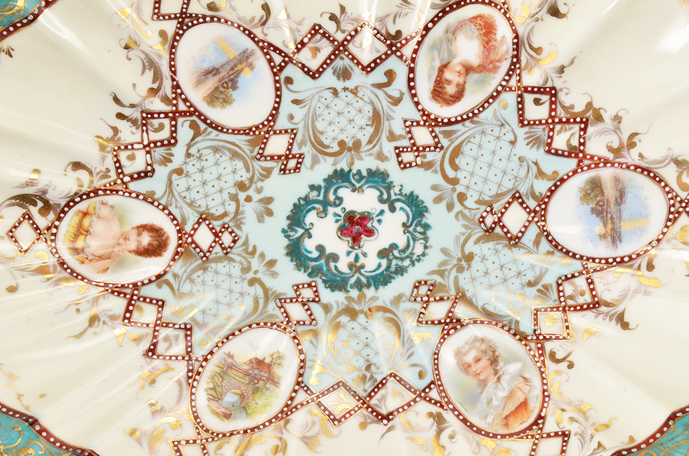 NPSK Japanese Scalloped Porcelain Bowl