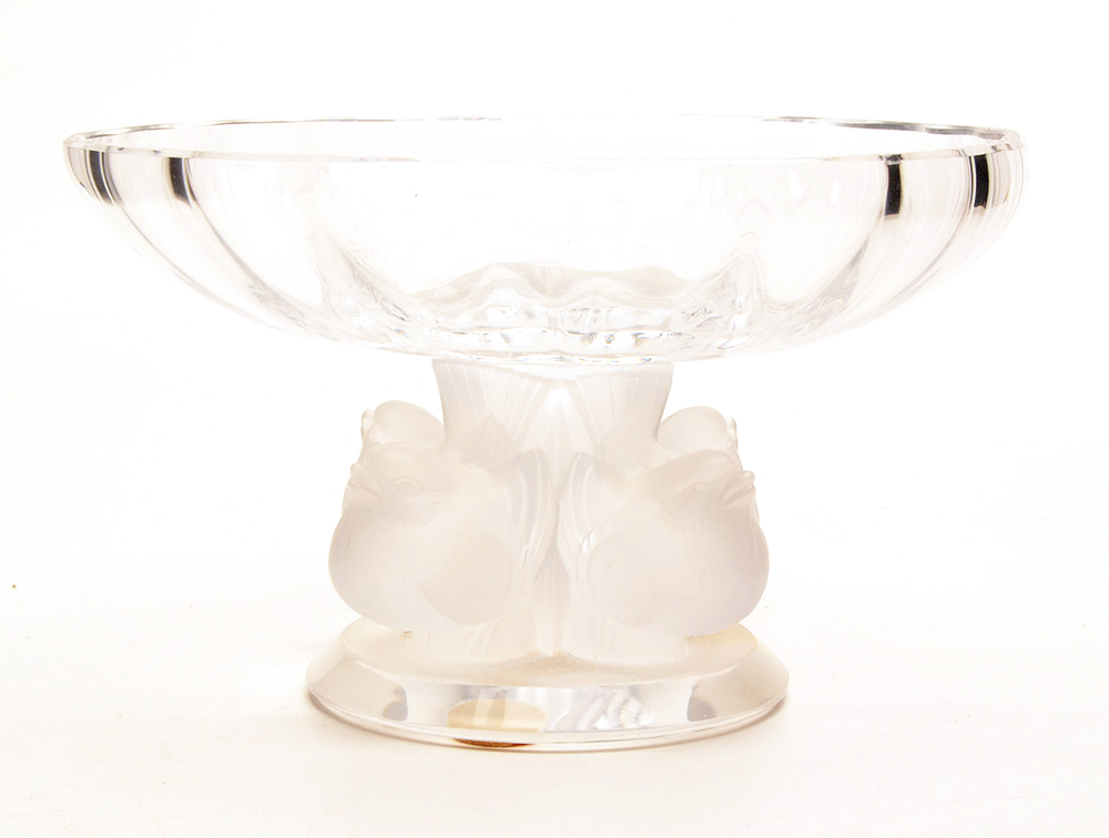 Lalique Crystal Pedestal Bowl