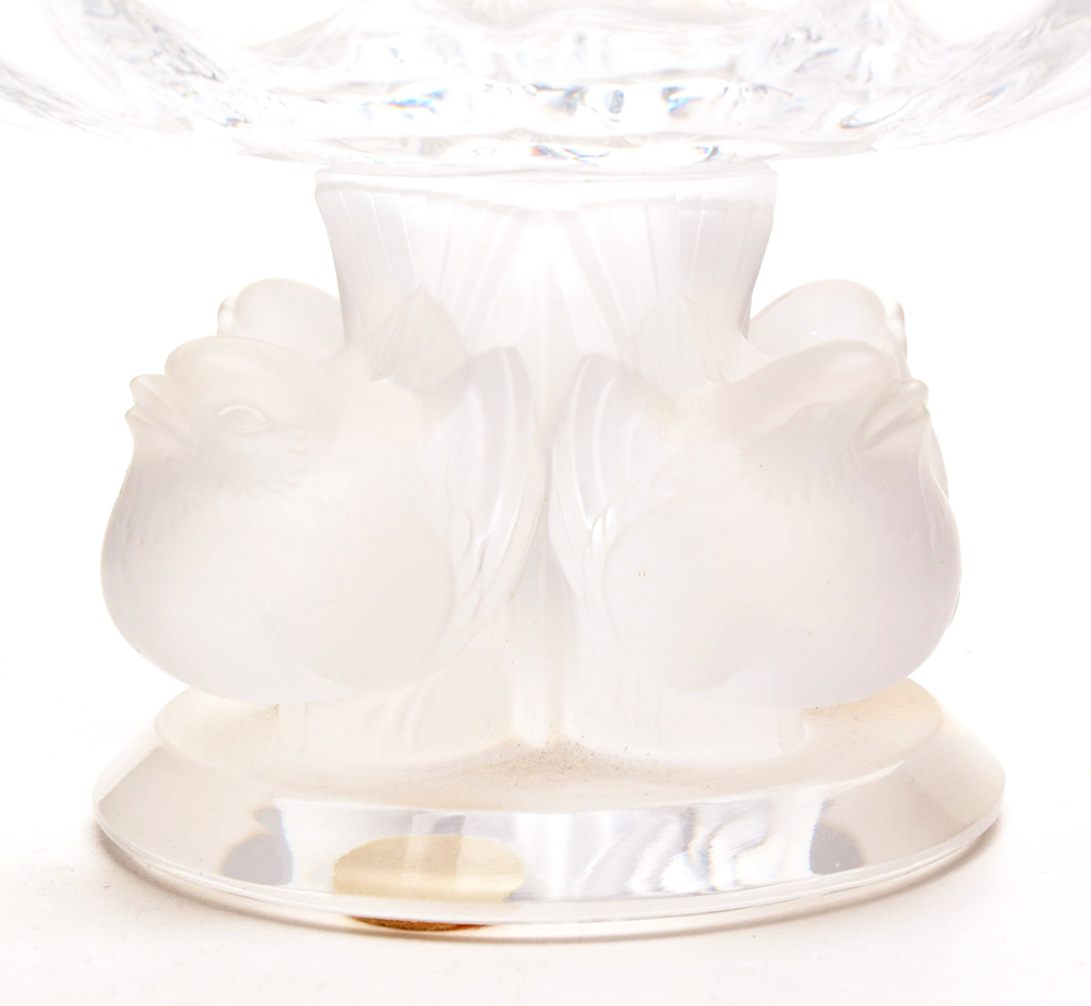 Lalique Crystal Pedestal Bowl