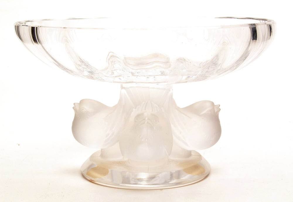 Lalique Crystal Pedestal Bowl