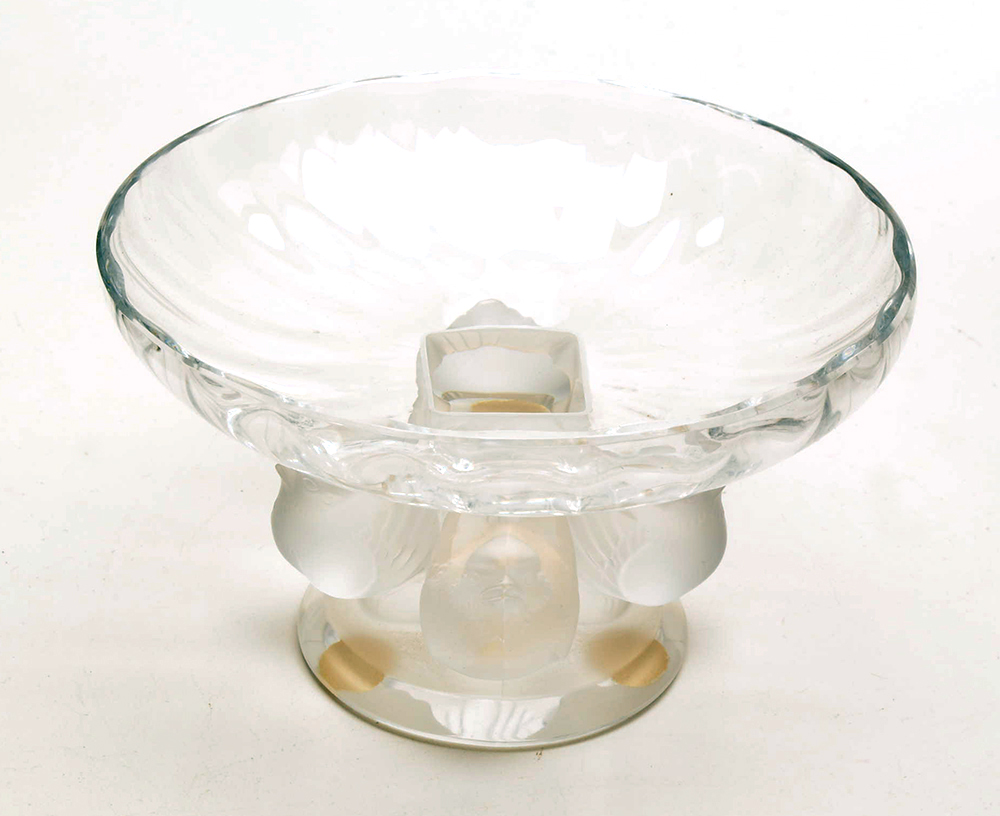 Lalique Crystal Pedestal Bowl