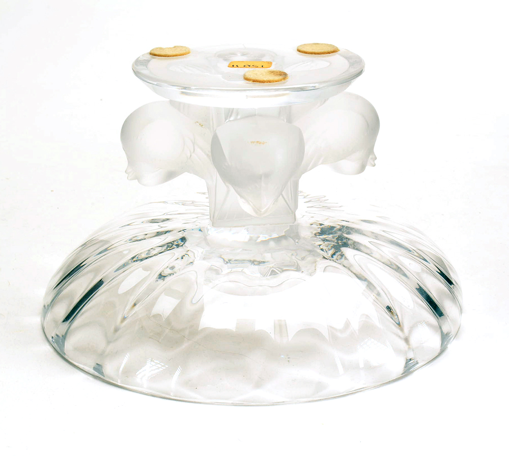 Lalique Crystal Pedestal Bowl
