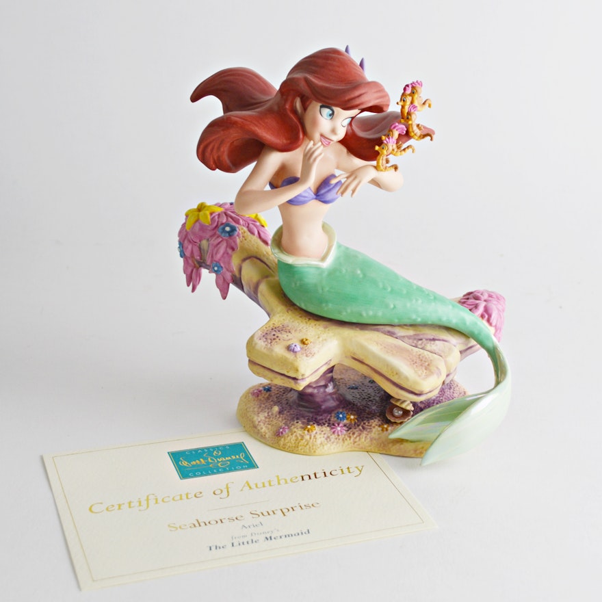 Walt Disney Ariel "Seahorse Surprise" Figurine