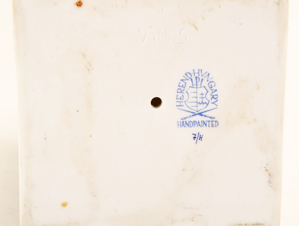 Herend Hungary White Porcelain Csardas Folklore Dancer Figurine