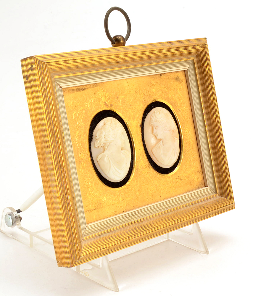 Vintage Italian Hand Carved Carnelain Cameos