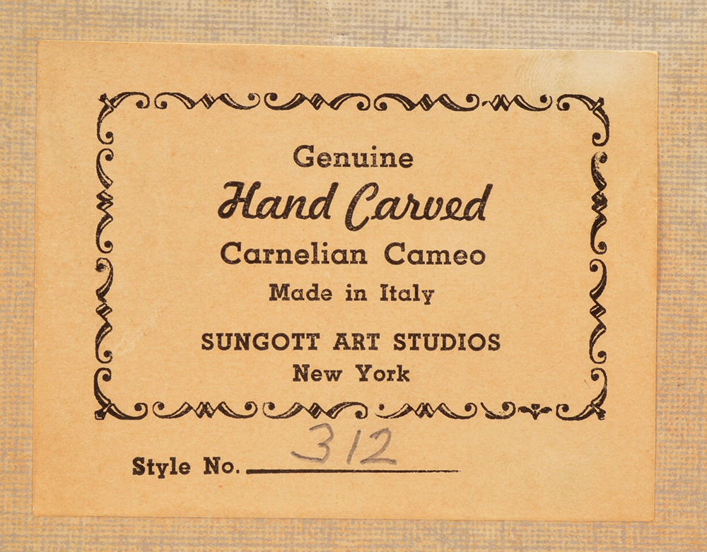 Vintage Italian Hand Carved Carnelain Cameos