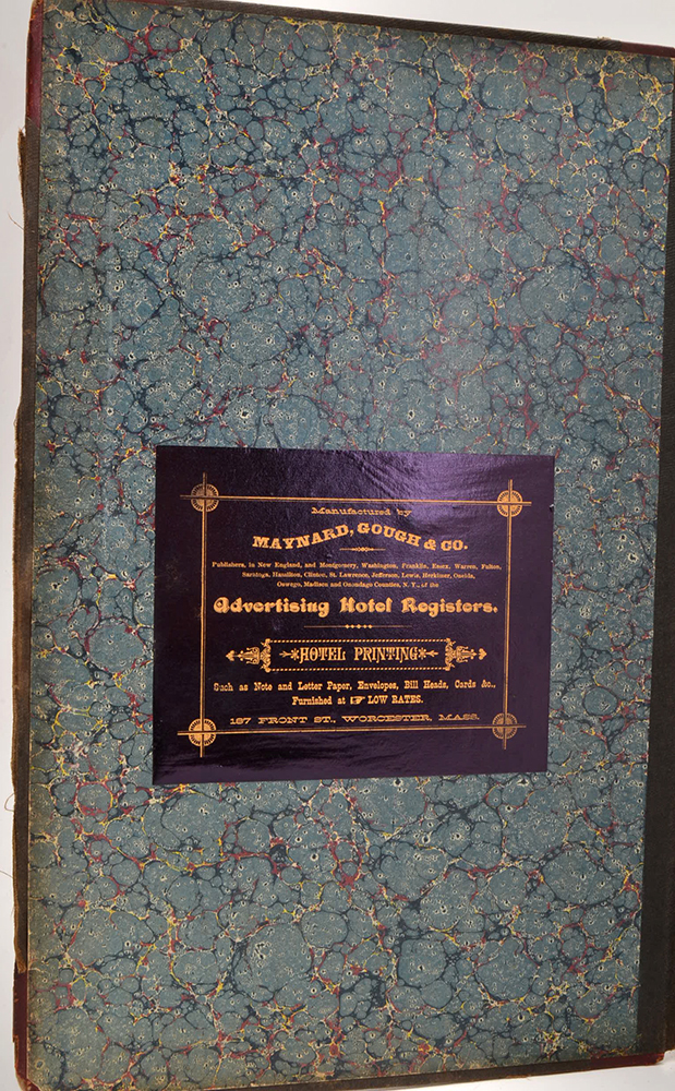 1888 Morgan House Inn Hotel Register