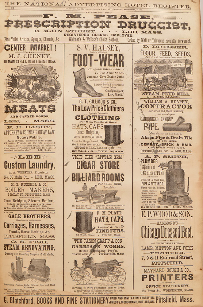 1888 Morgan House Inn Hotel Register