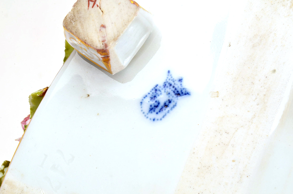 Antique Von Schierholz Porcelain Basket