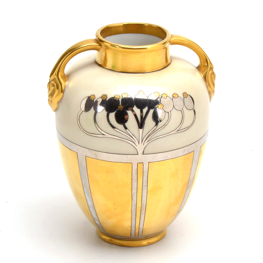 Antique WA Pickard Hand Painted Artist Signed Vase