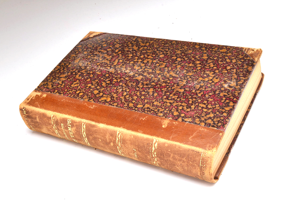 Group of Eight Finely Bound Antique French Hardcovers