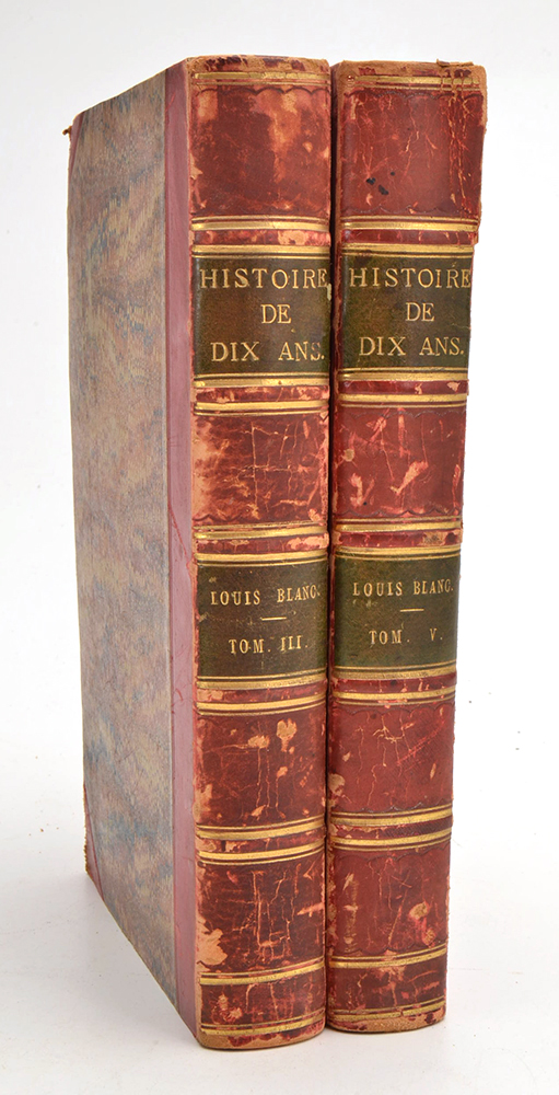 Group of Eight Finely Bound Antique French Hardcovers