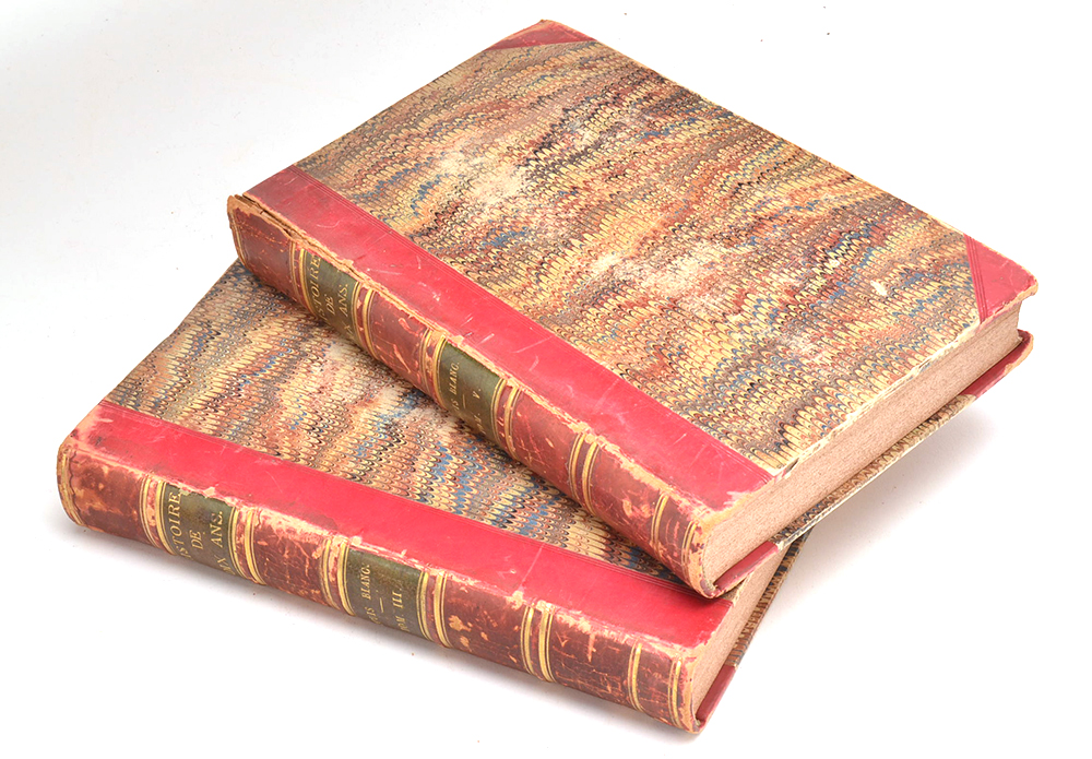 Group of Eight Finely Bound Antique French Hardcovers