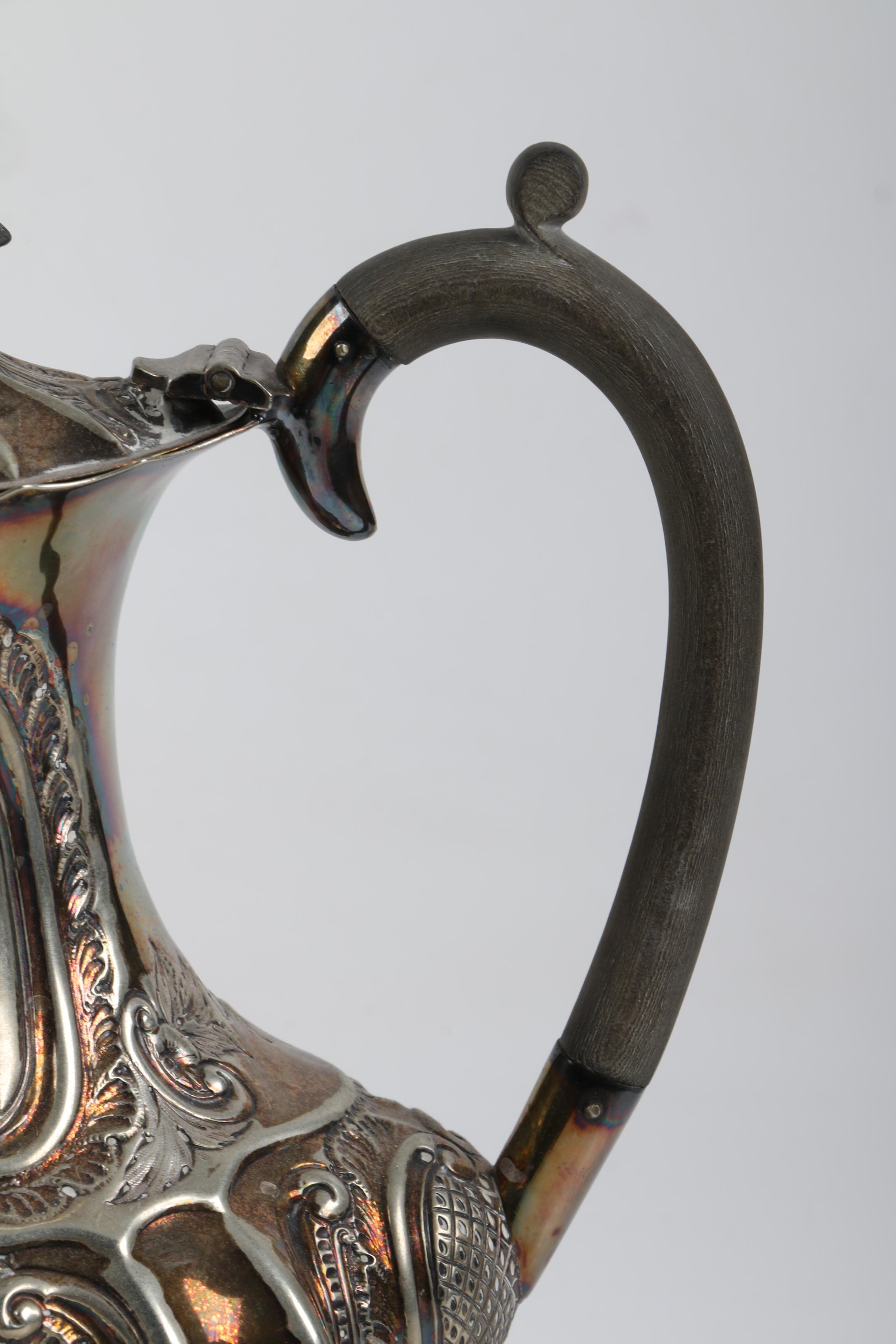 Walker & Hall Repoussé  Silver Plate Tea and Coffee Service