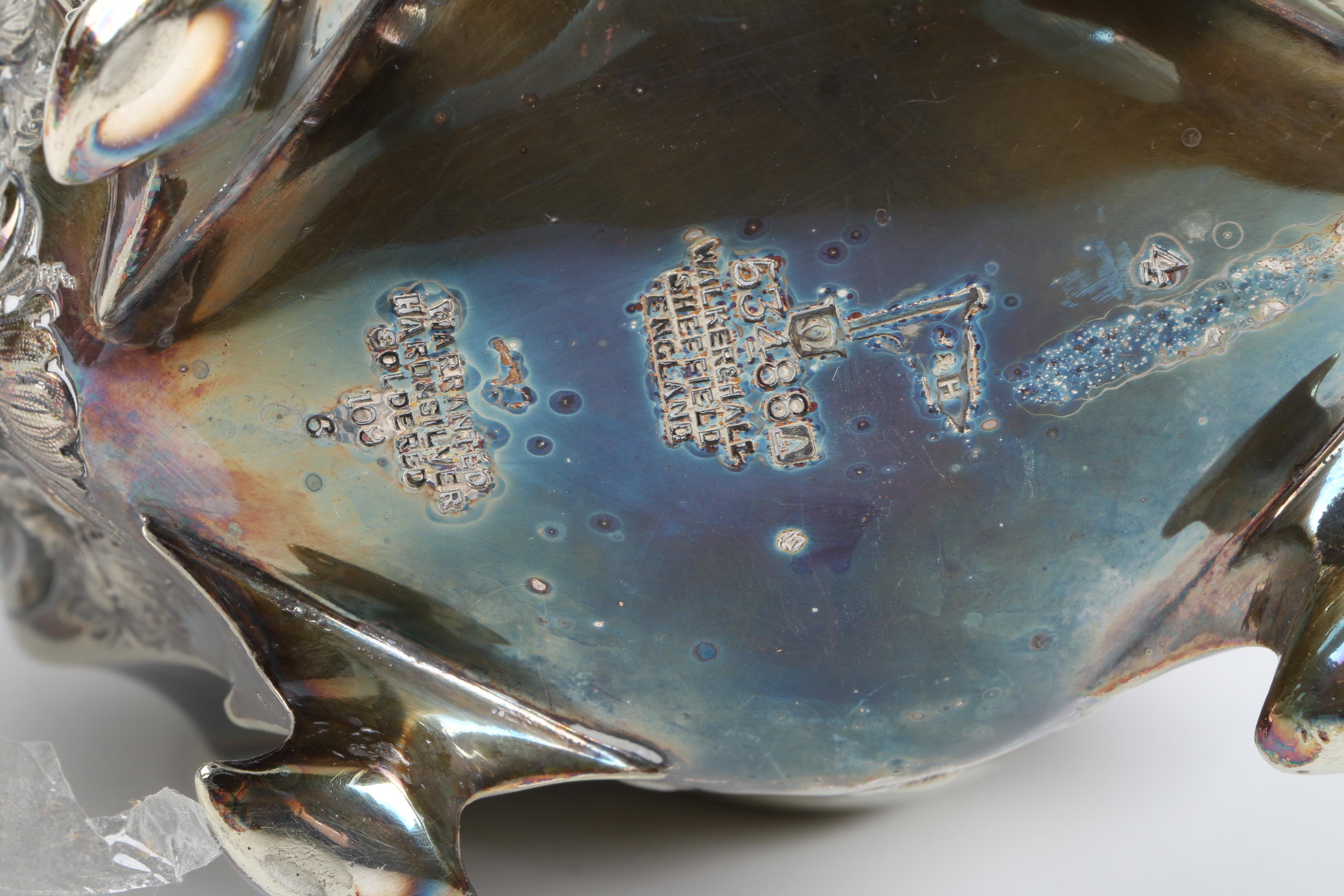 Walker & Hall Repoussé  Silver Plate Tea and Coffee Service