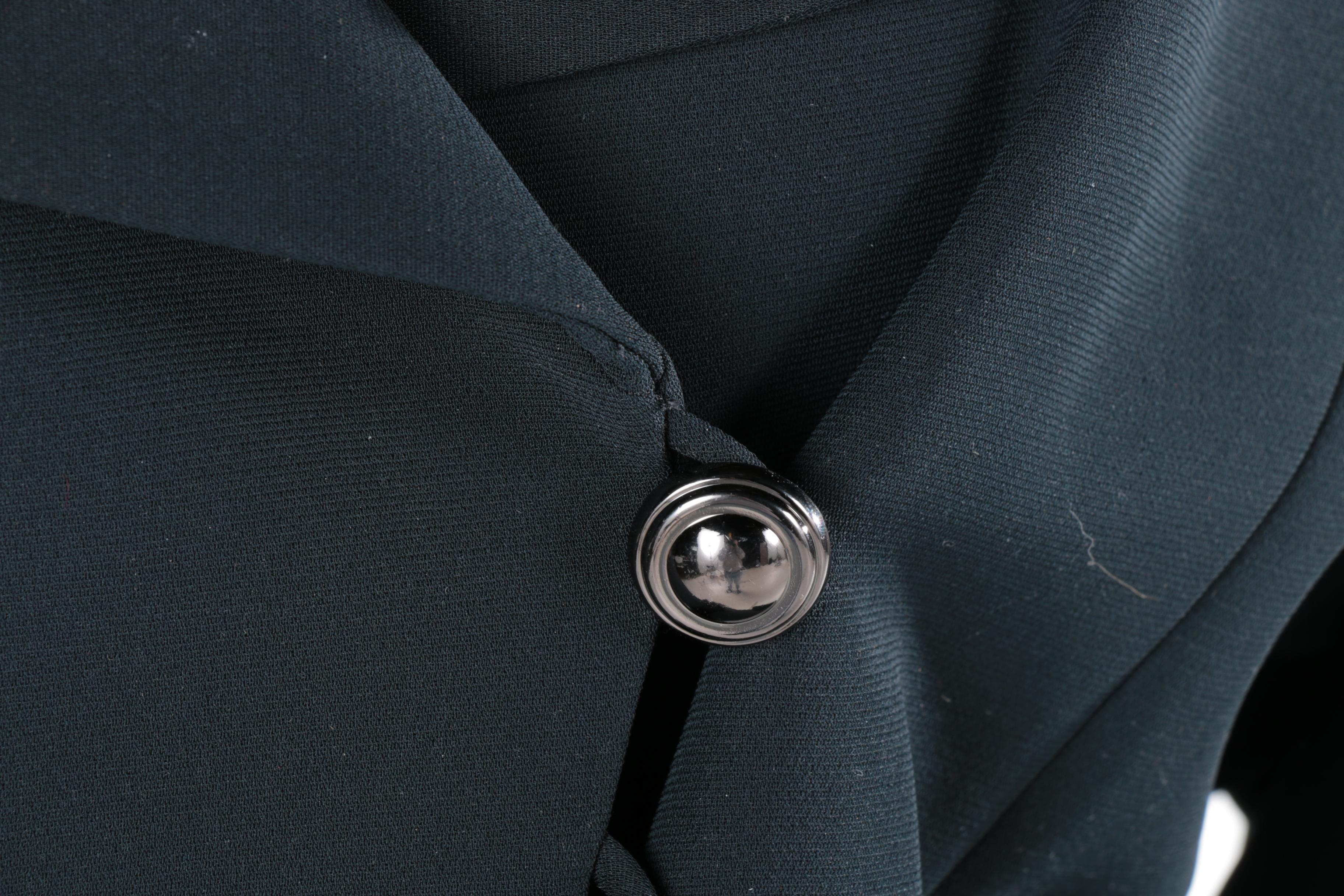 Tahari Asymmetric Front Skirt Suit