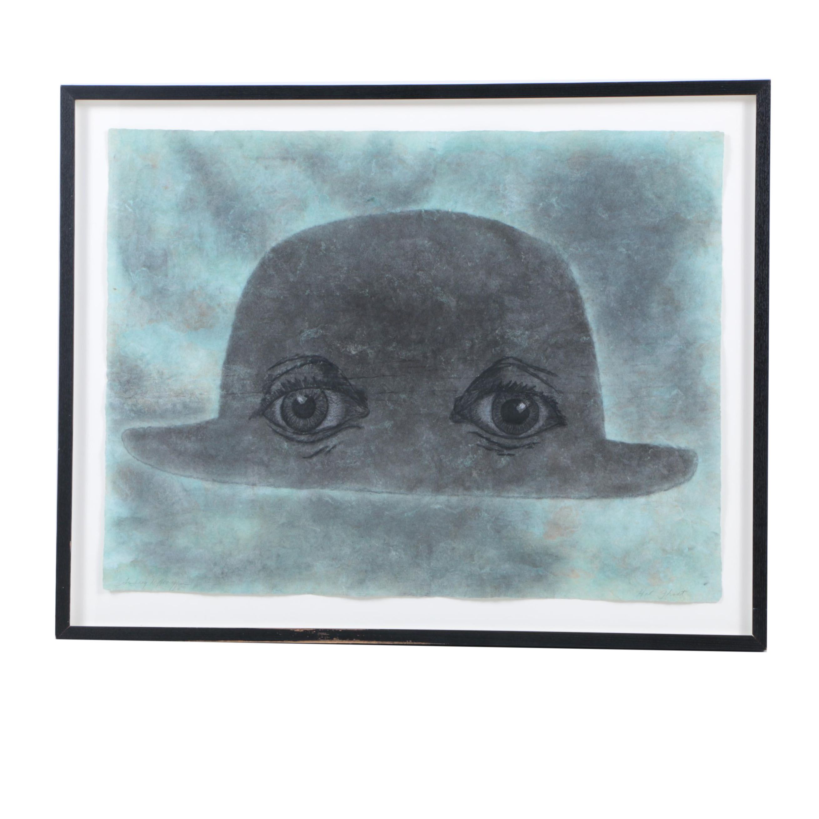 Audrey Niffenegger Mixed Media Artwork "Hat Ghost"