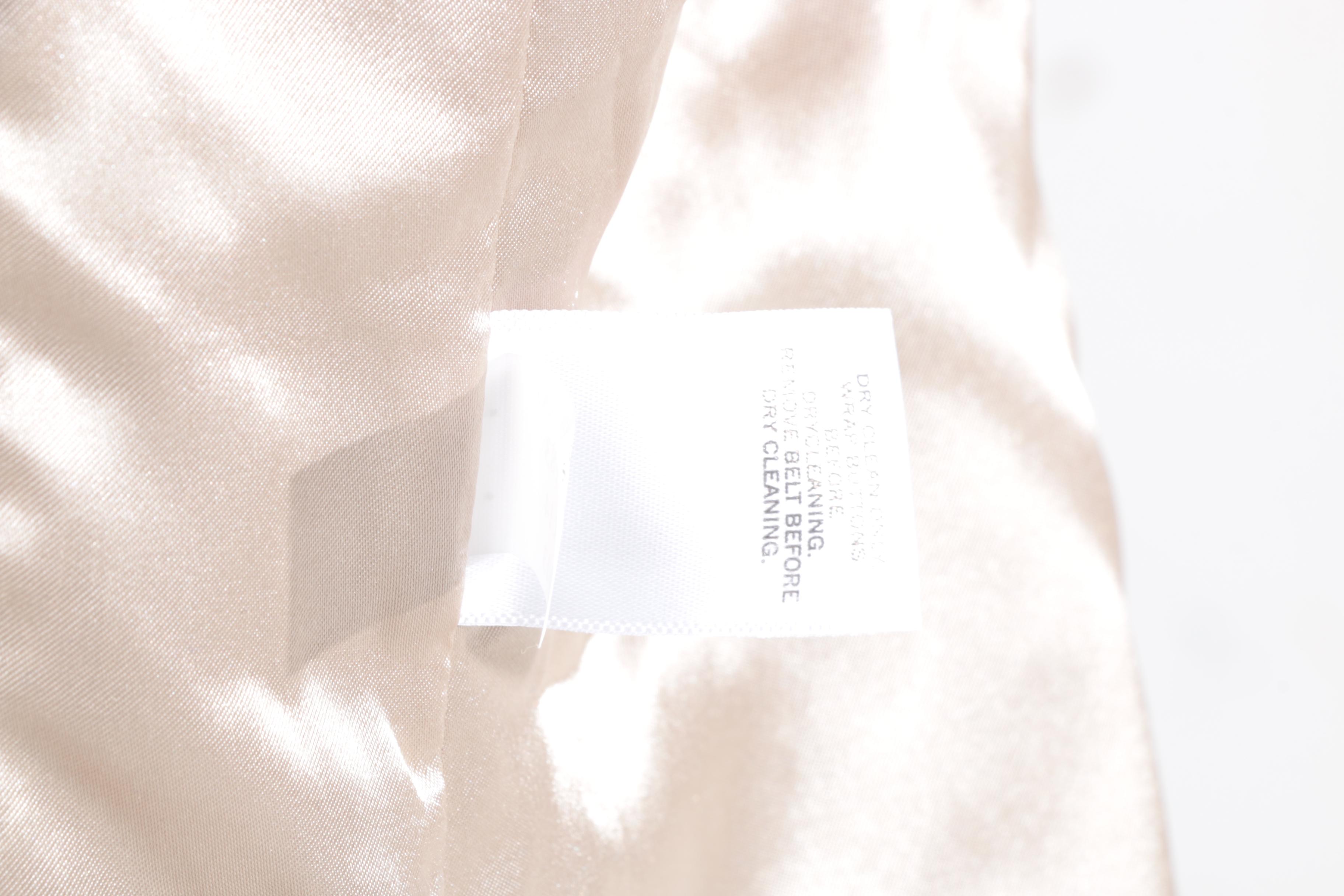 Women's Banana Republic Striped Trench Coat