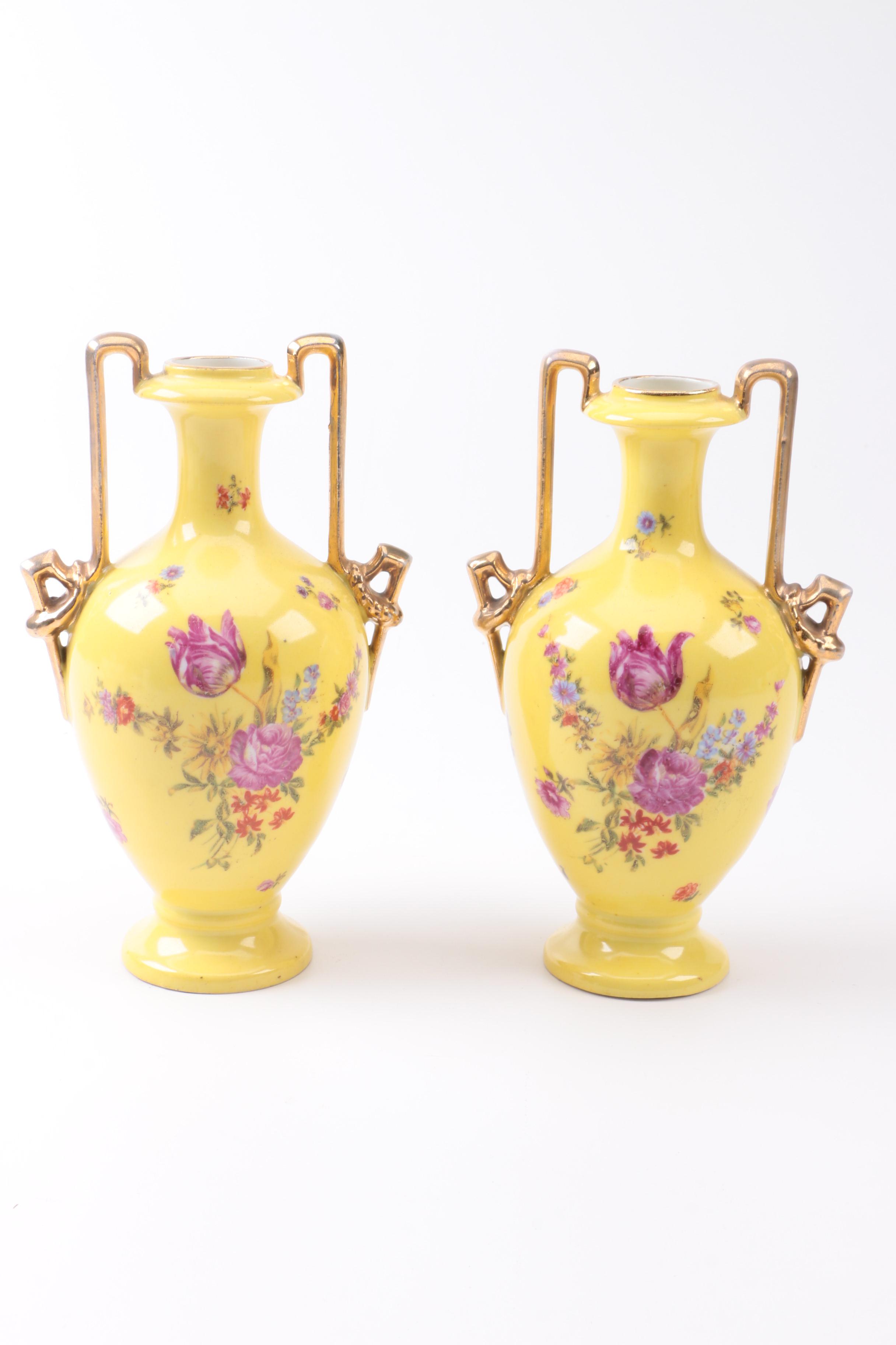 Porcelain Decor Assortment, including Schierholz Porcelain Vases