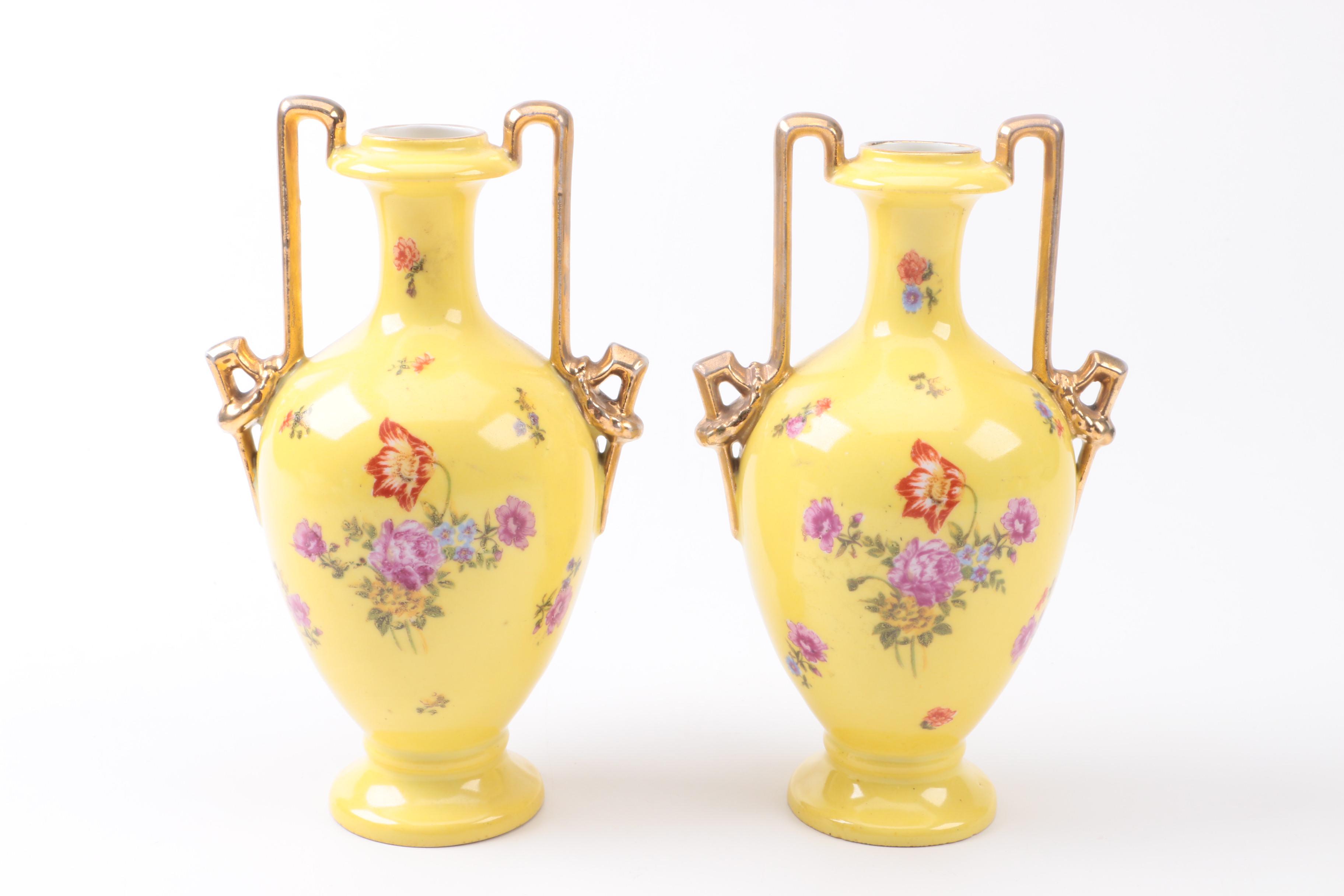 Porcelain Decor Assortment, including Schierholz Porcelain Vases