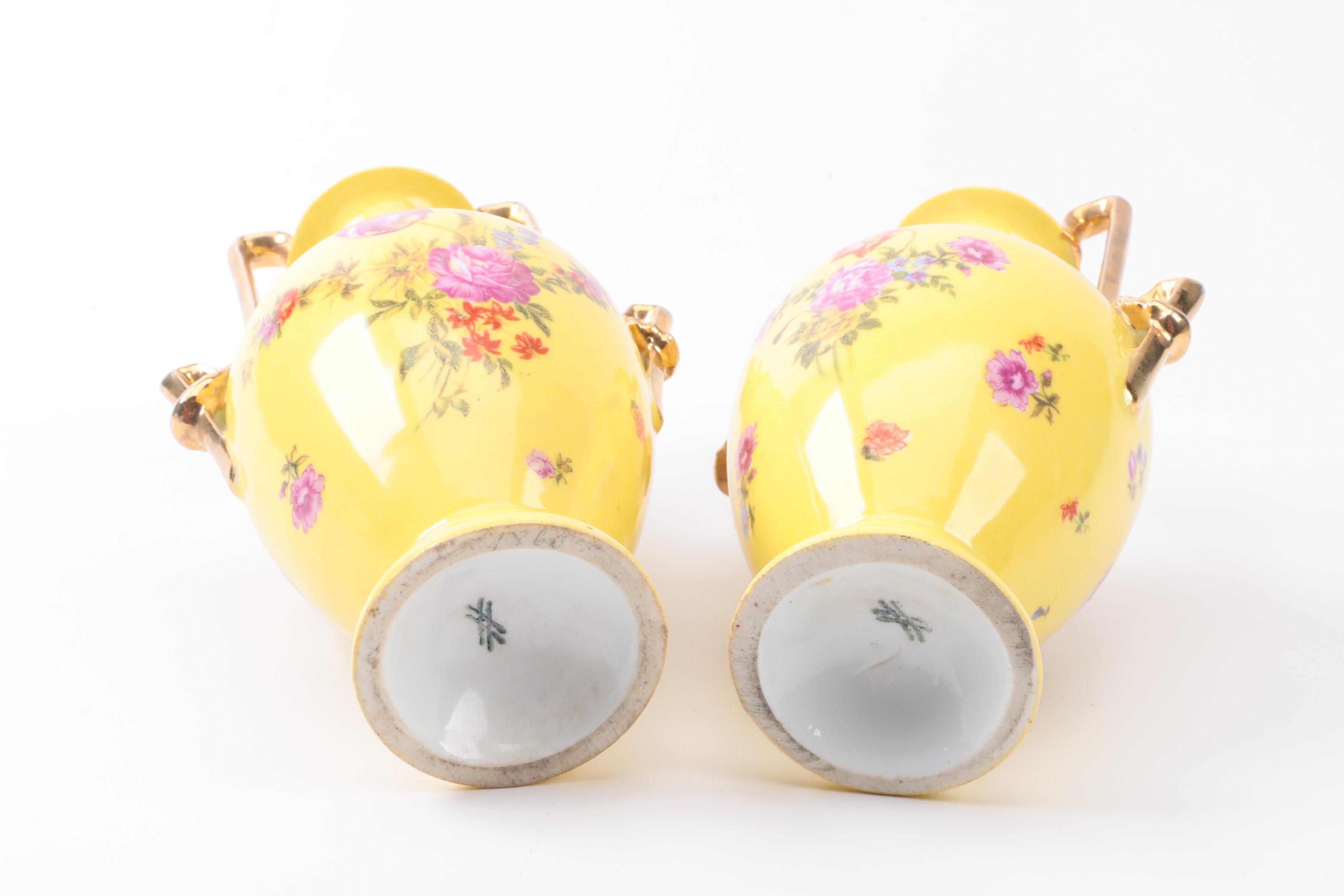 Porcelain Decor Assortment, including Schierholz Porcelain Vases