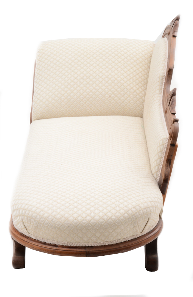 Antique Eastlake Style Méridienne Chaise