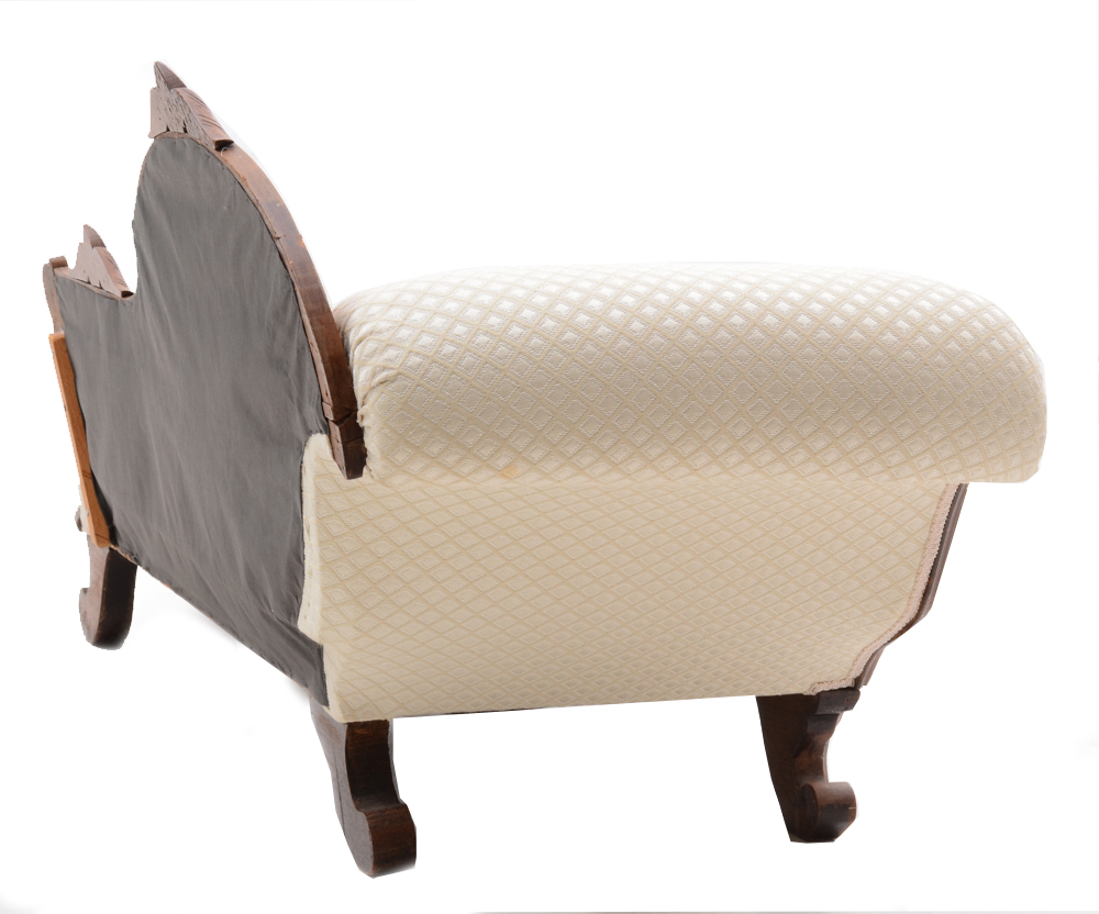 Antique Eastlake Style Méridienne Chaise