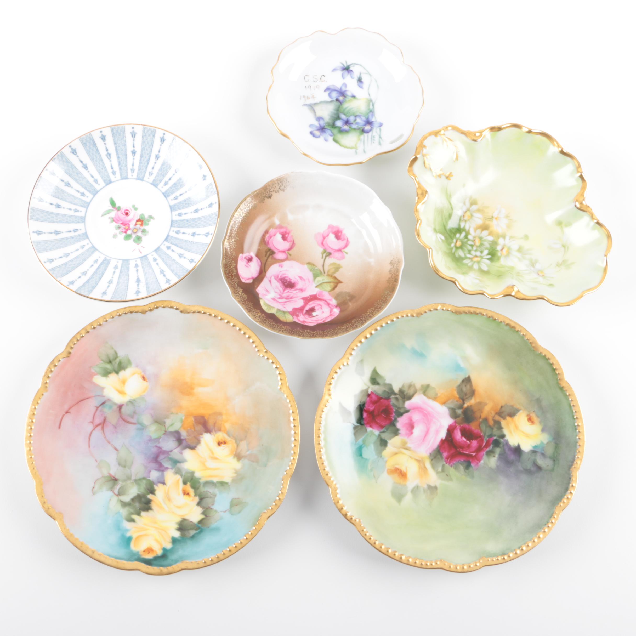Porcelain Dishes Including Delinieres & Company Limoges