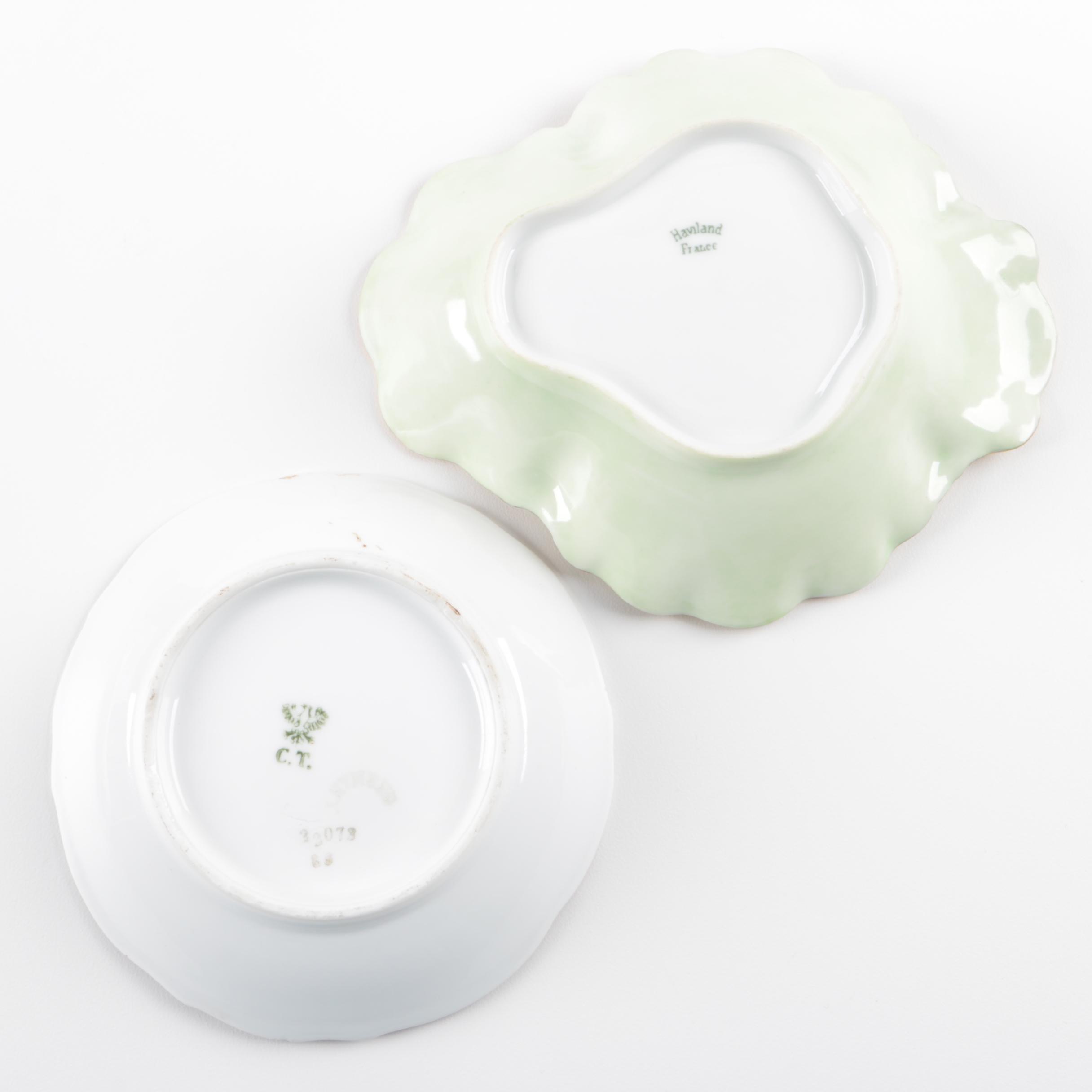 Porcelain Dishes Including Delinieres & Company Limoges